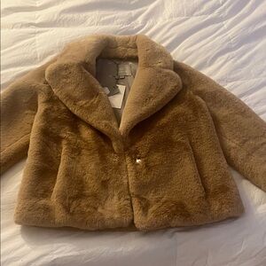 Soia & Kyo Women's Brown Teddy Jacket